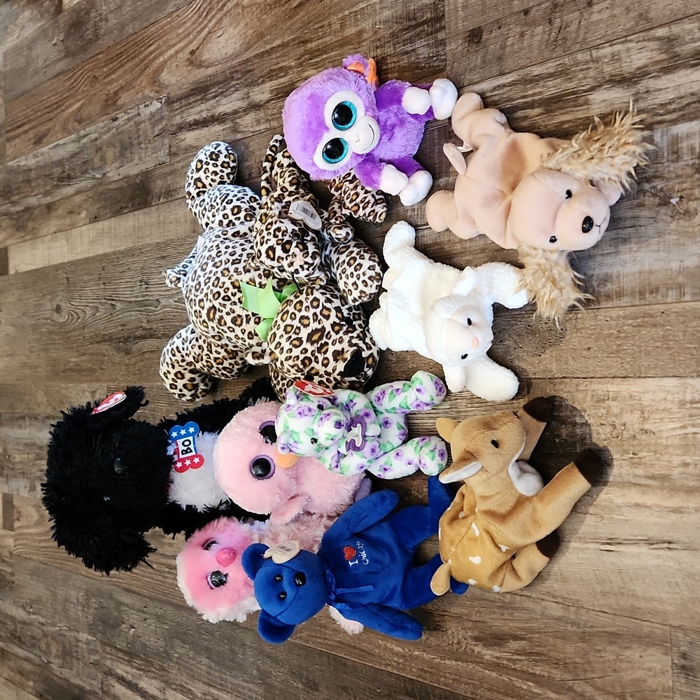 Ty Branie Baby Lot Of 13 Sami Posy Whisper Spunky Bo Corsage Grapes Twiggy